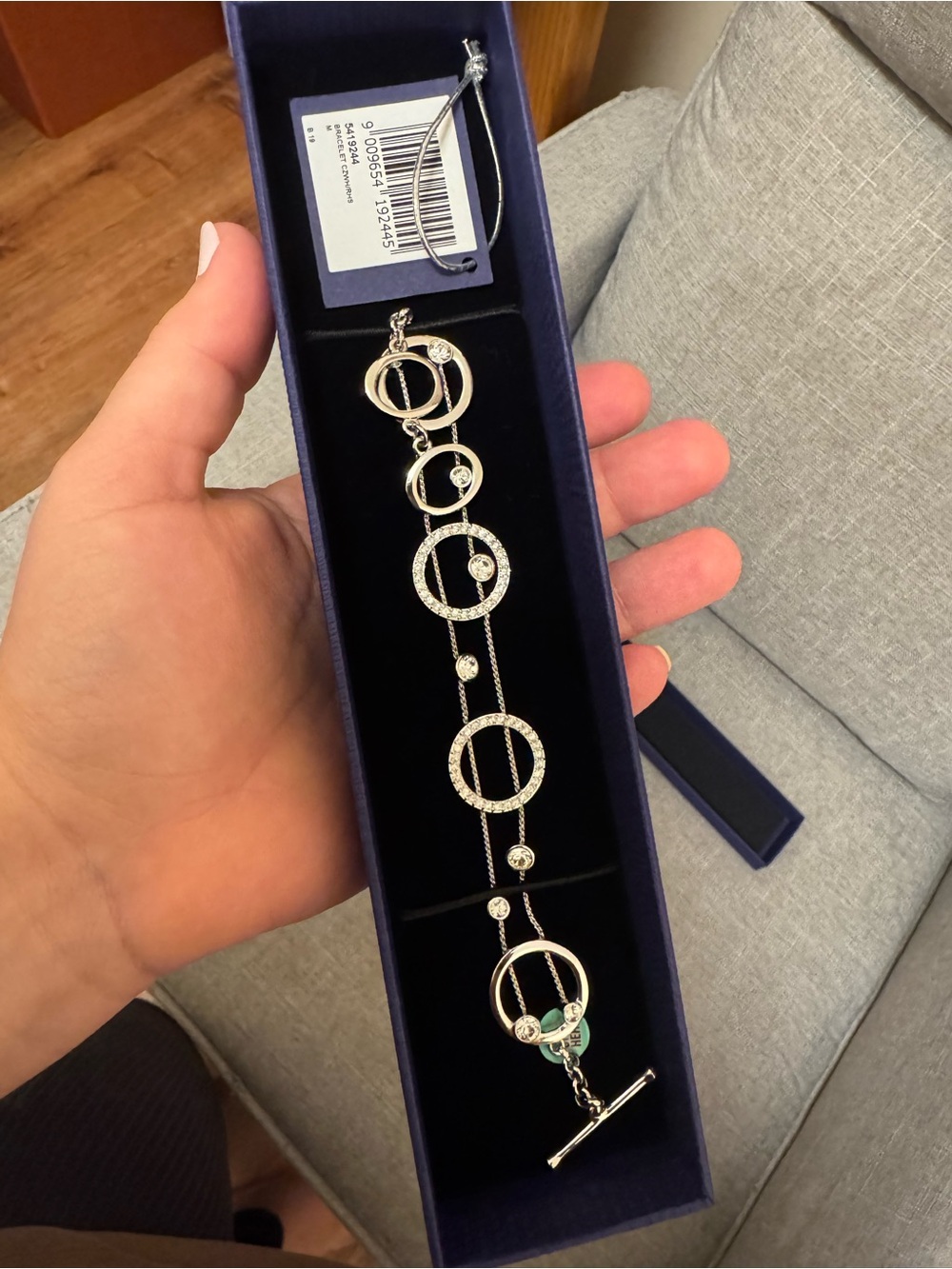 Swarovski Louison Crystal Bracelet Rhodium Plated